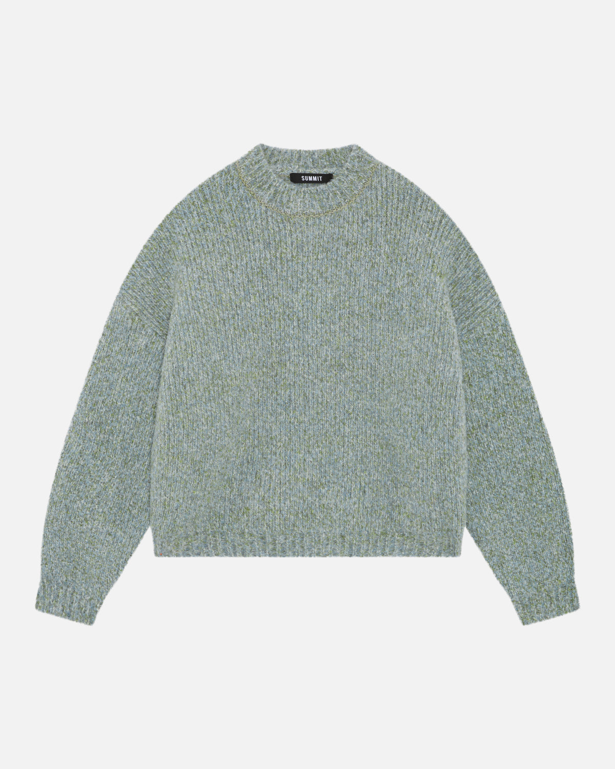 TWISTED KNIT PULLOVER JUMPER - SLATE