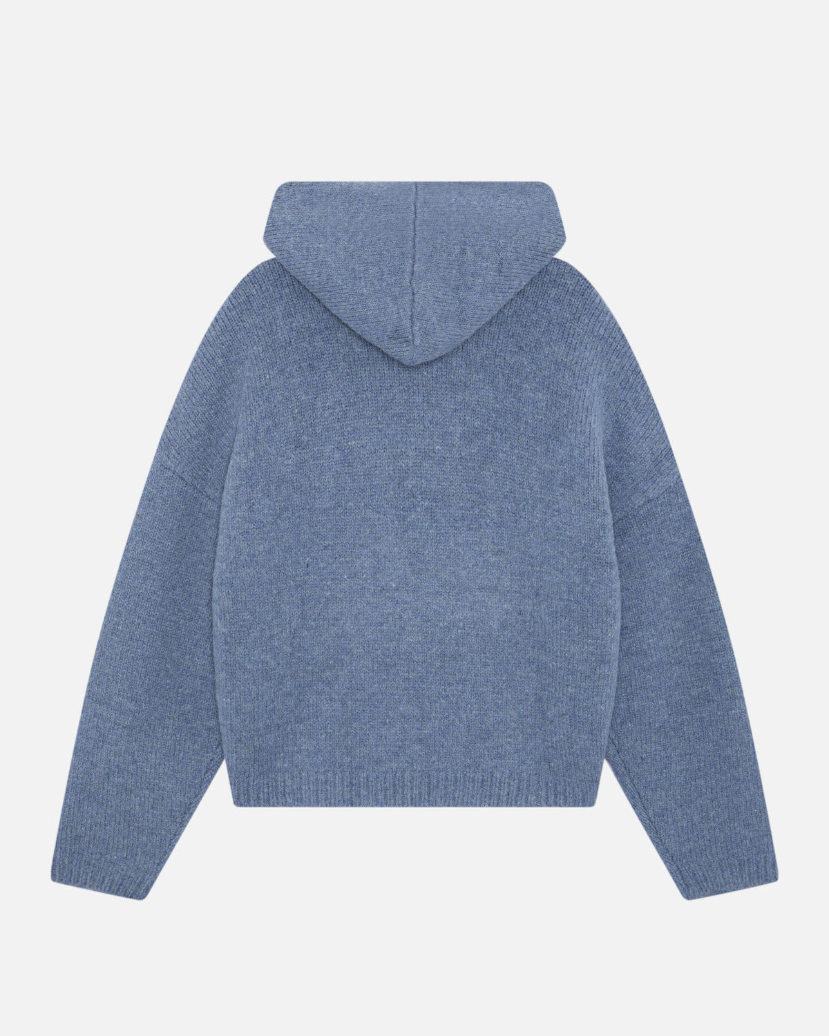 KNIT HOODIE - DUSTED BLUE