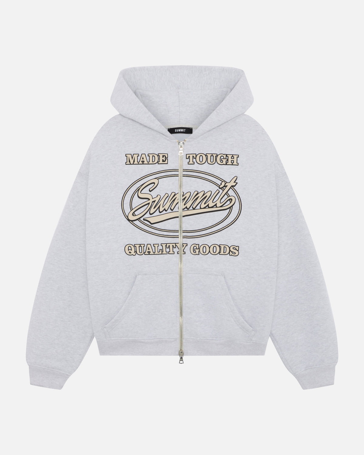 MADE TOUGH ZIP - GREY MARL