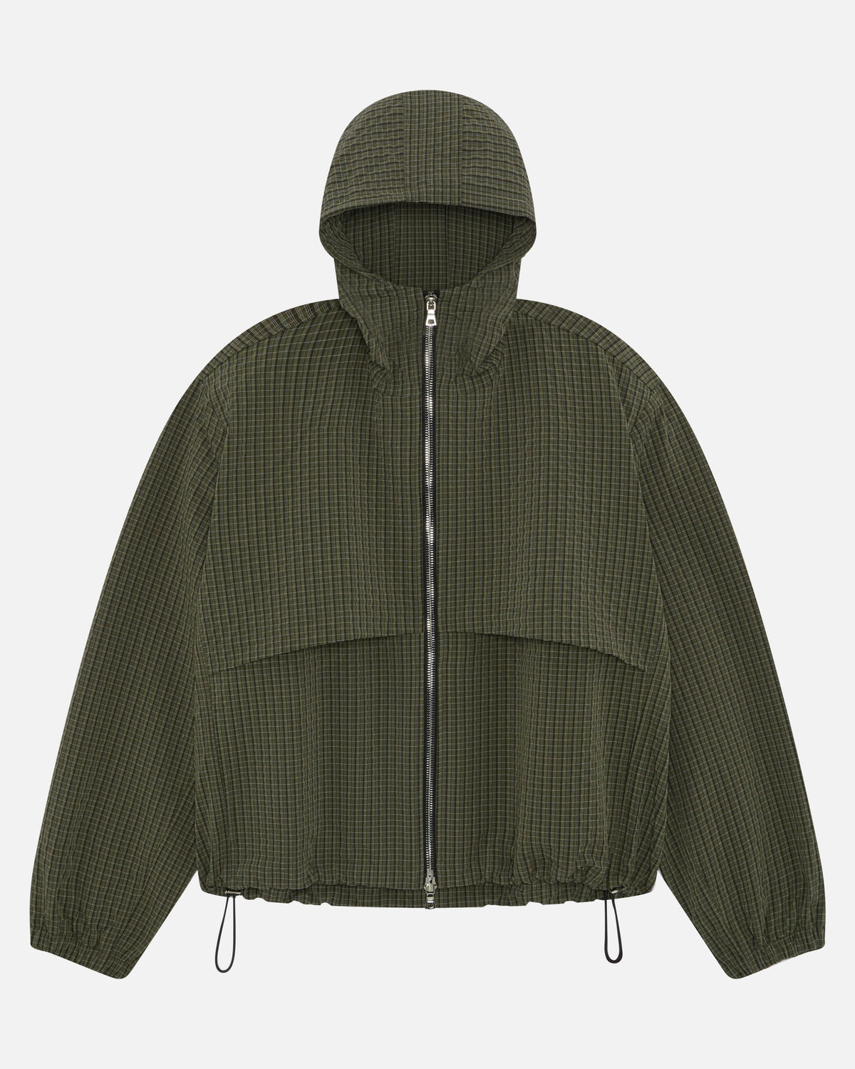 RIPSTOP WINDBREAKER - OLIVE CHECK