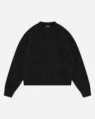 ALPACA KNIT JUMPER - BLACK