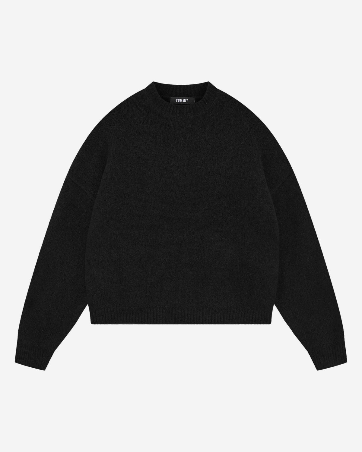 ALPACA KNIT JUMPER - BLACK from Summit Clothing UK