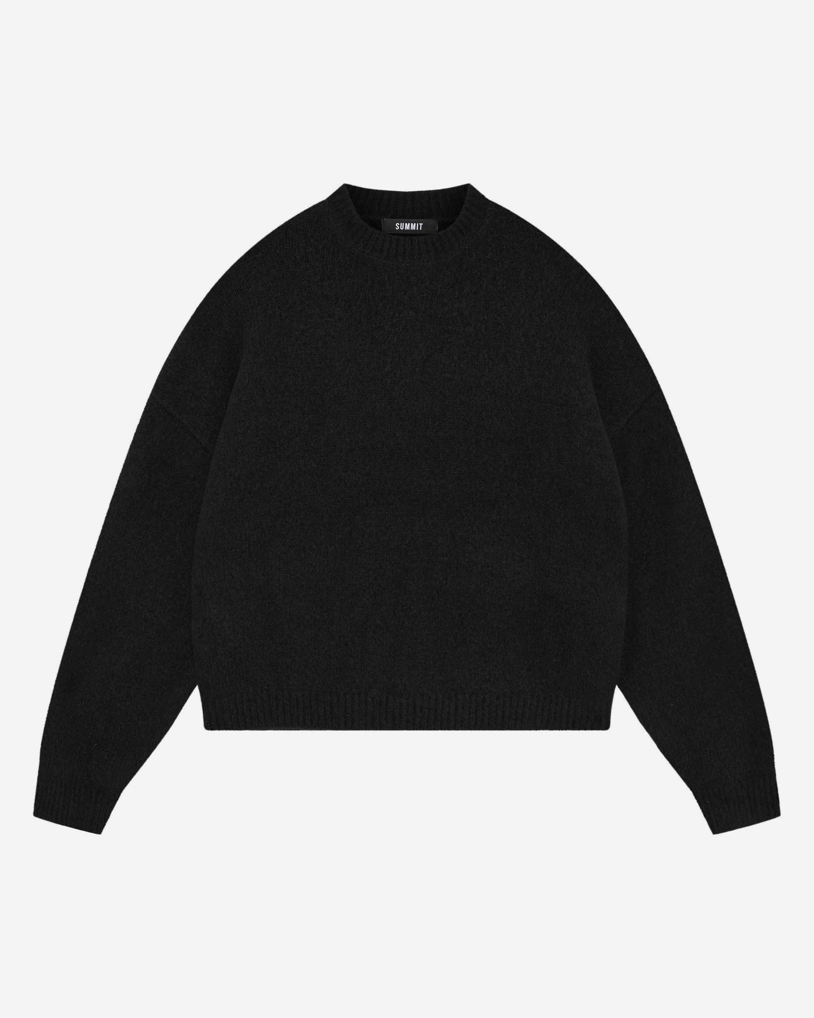 ALPACA KNIT JUMPER - BLACK from Summit Clothing UK