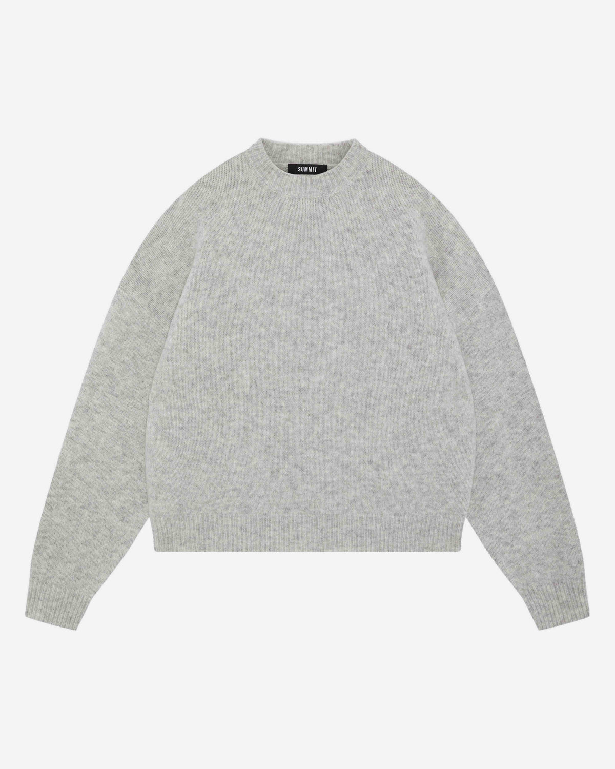 ALPACA KNIT JUMPER - GREY from Summit Clothing UK