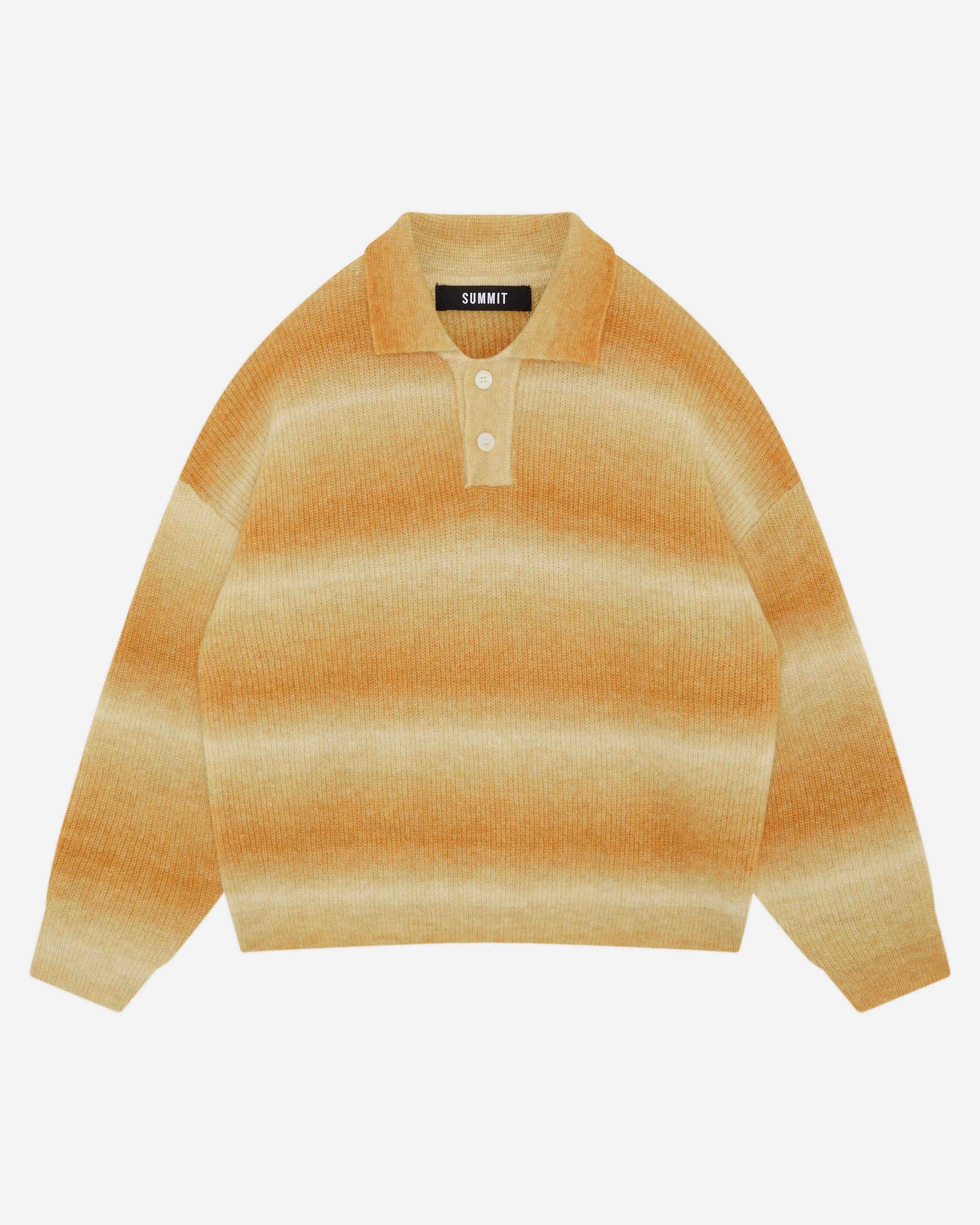 ALPACA POLO - YELLOW STRIPE from Summit Clothing UK
