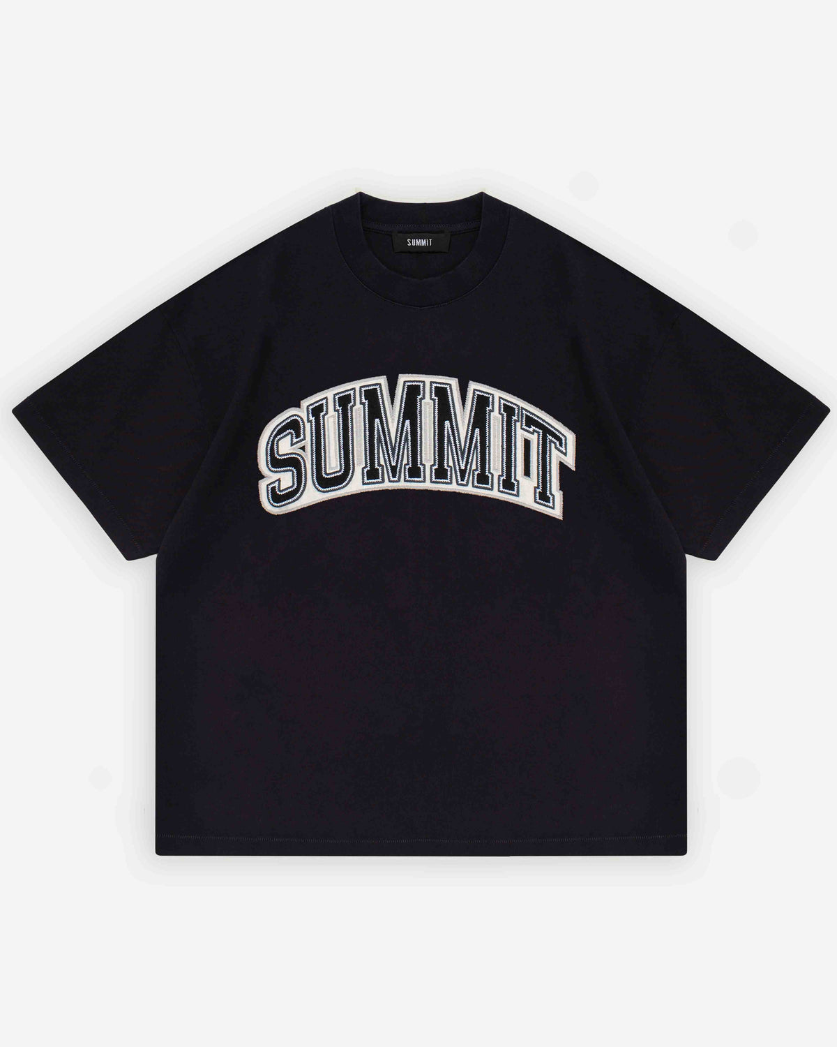 APPLIQUE T-SHIRT - BLACK from Summit Clothing UK