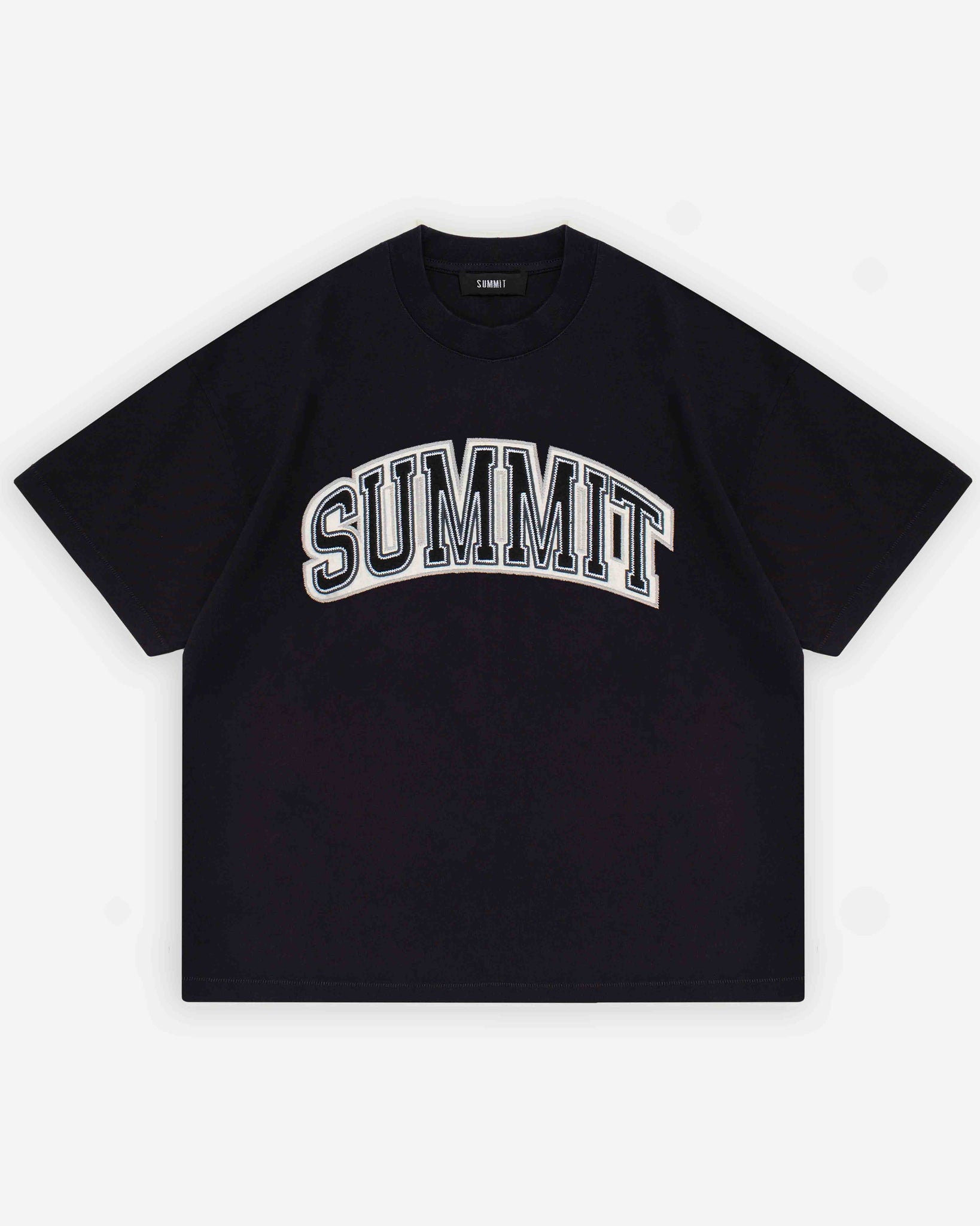 APPLIQUE T-SHIRT - BLACK from Summit Clothing UK