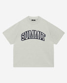 APPLIQUE T-SHIRT - MARL GREY