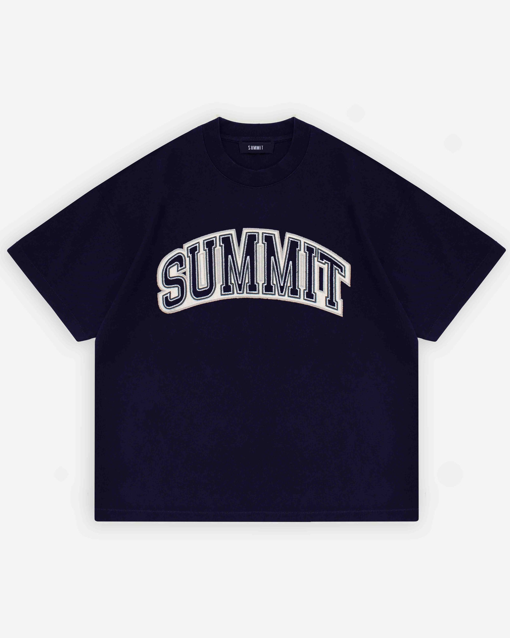 APPLIQUE T-SHIRT - NAVY from Summit Clothing UK