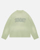 ARC PRINT WAFFLE LONG SLEEVE T-SHIRT - SUN FADE PISTACHIO