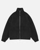 CHUNKY KNIT TRACK TOP - BLACK