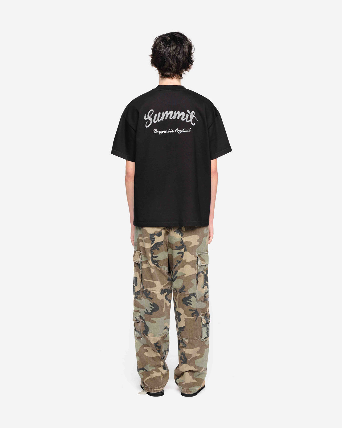 CHAINSTITCH T-SHIRT - BLACK from Summit Clothing UK