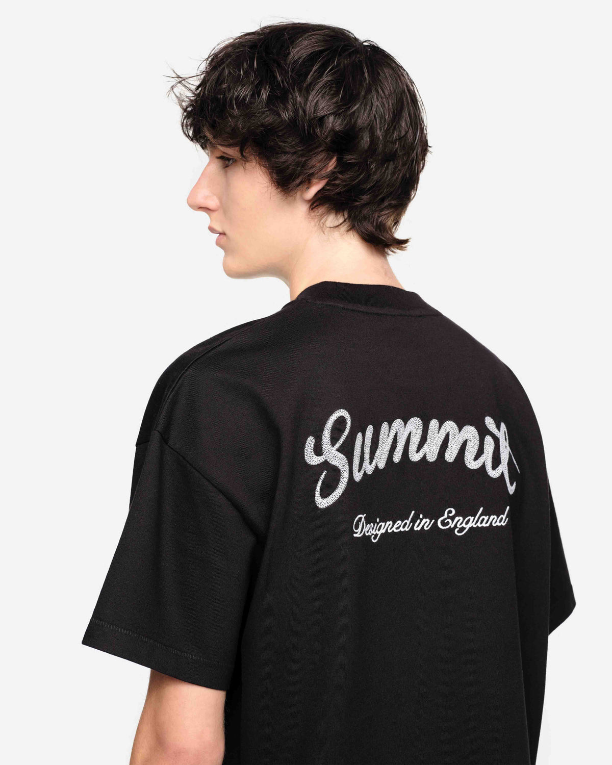 CHAINSTITCH T-SHIRT - BLACK from Summit Clothing UK