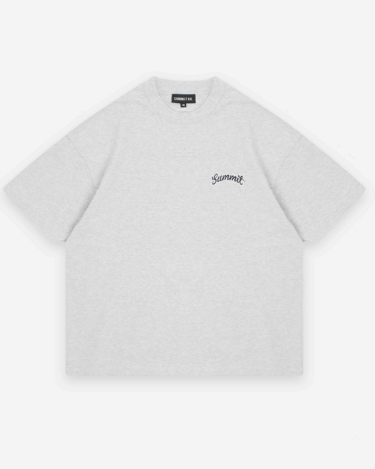 CHAIN STITCH T-SHIRT - MARL GREY from Summit Clothing UK