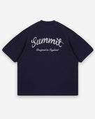 CHAIN STITCH T-SHIRT - NAVY