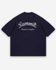 CHAIN STITCH T-SHIRT - NAVY
