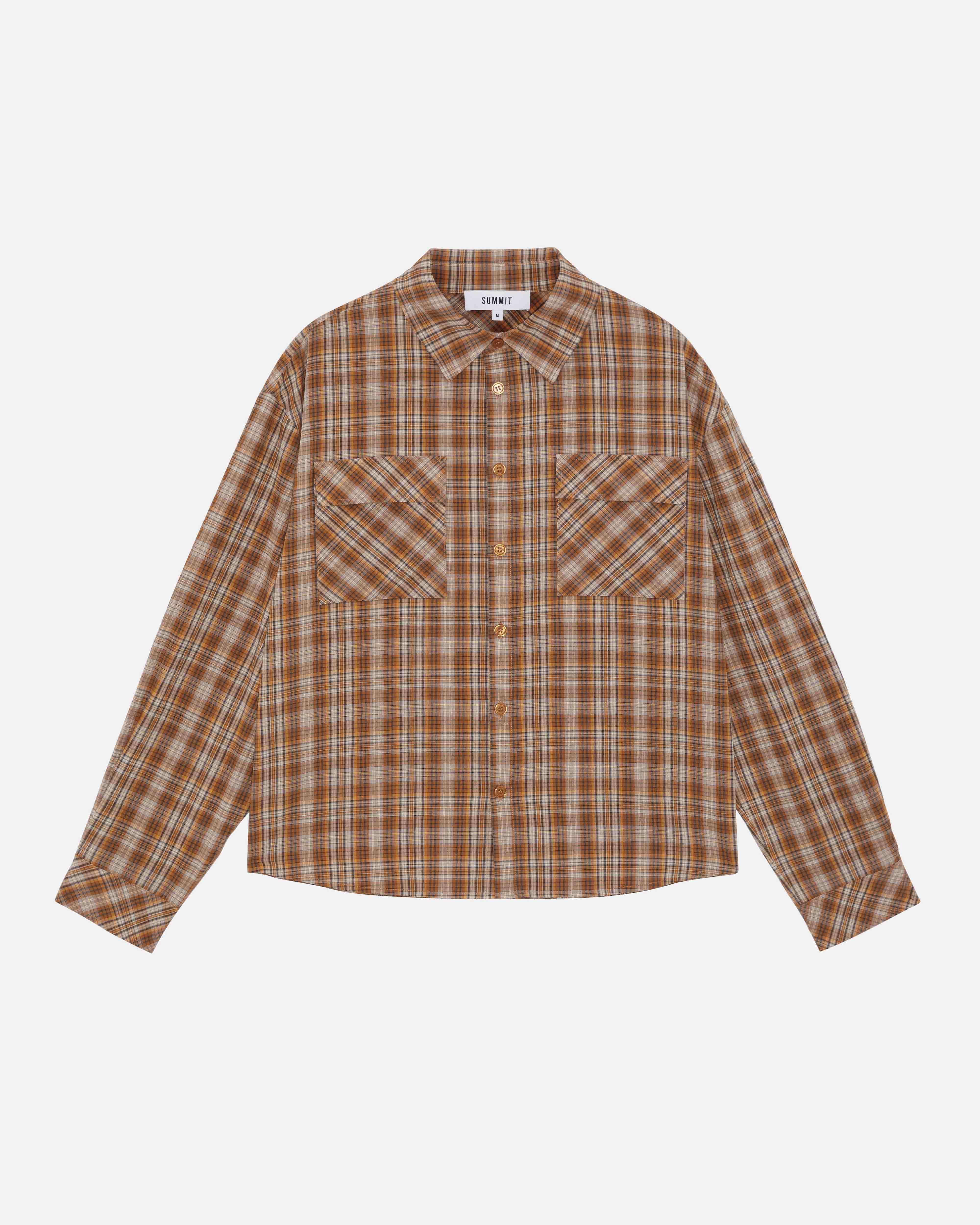 CHECK SHIRT - BURNT ORANGE from Summit Clothing UK