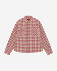 CHECK SHIRT - CRIMSON from Summit Clothing UK