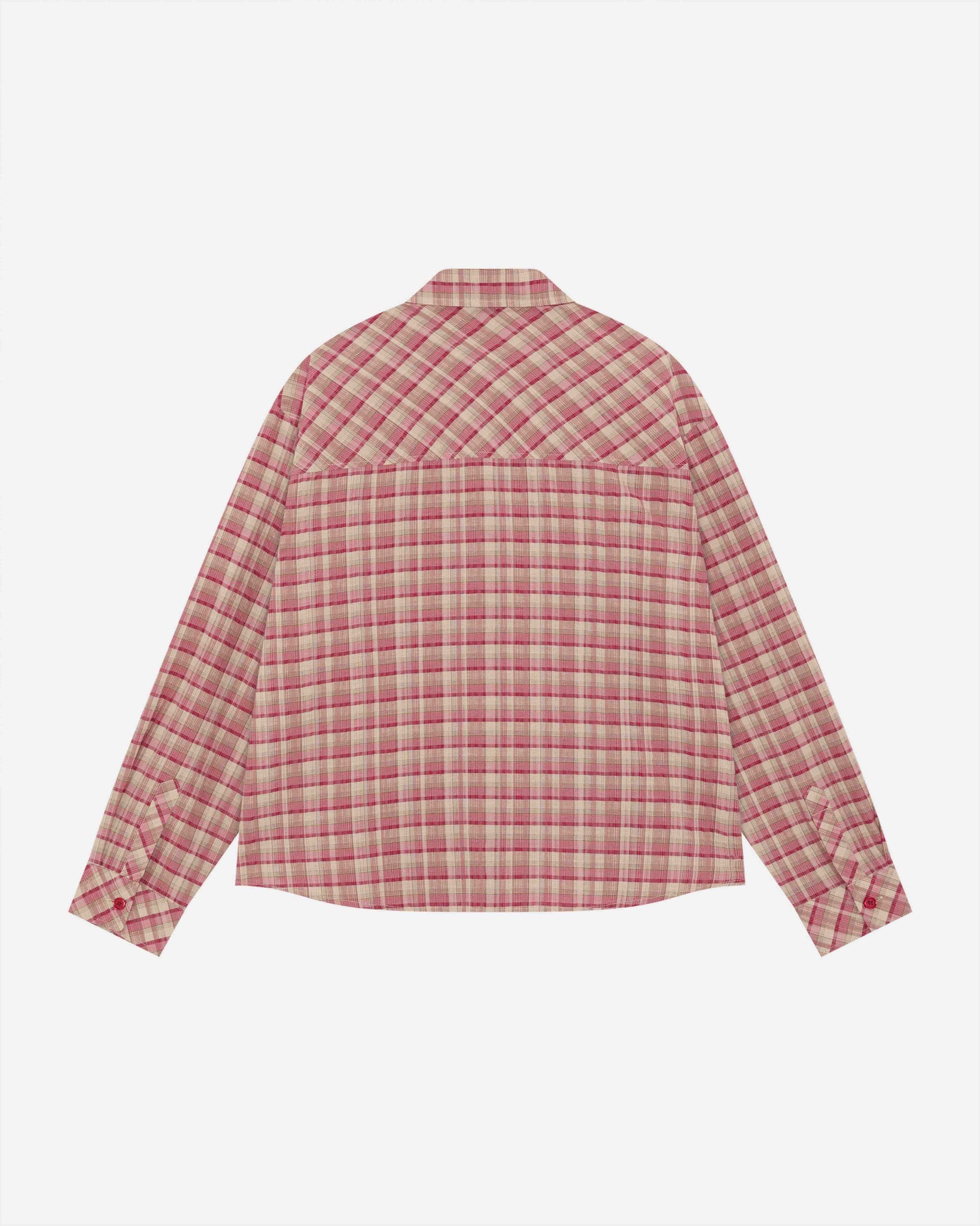 CHECK SHIRT - CRIMSON from Summit Clothing UK