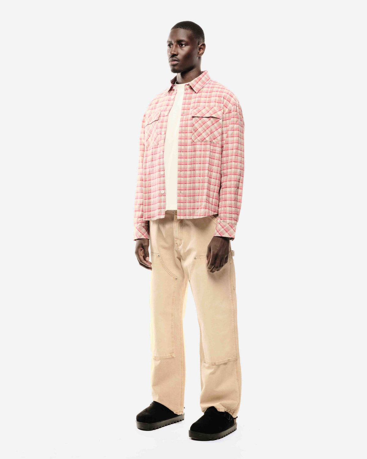 CHECK SHIRT - CRIMSON from Summit Clothing UK