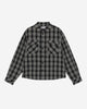 CHECK SHIRT - CRINKLE BLACK