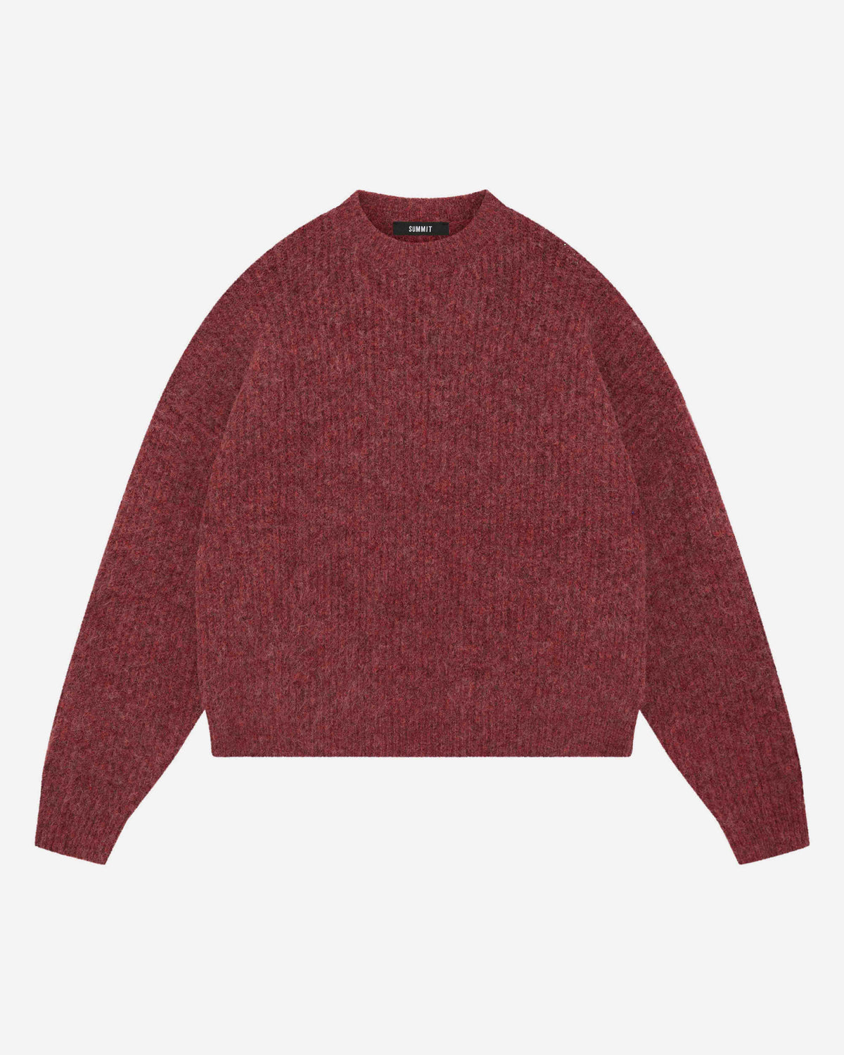 CHUNKY KNIT JUMPER - CHERRY RED from Summit Clothing UK