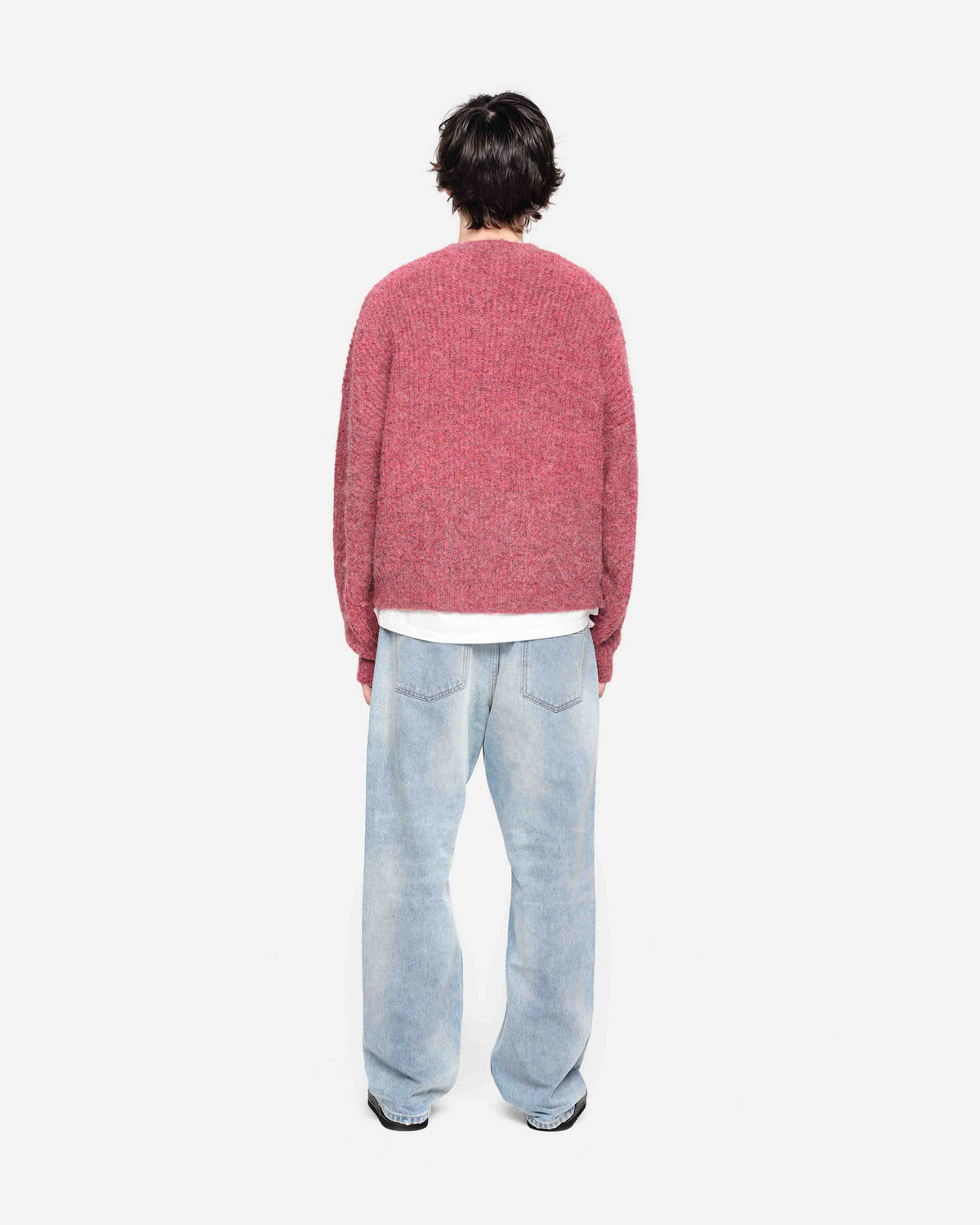 CHUNKY KNIT JUMPER - CHERRY RED from Summit Clothing UK