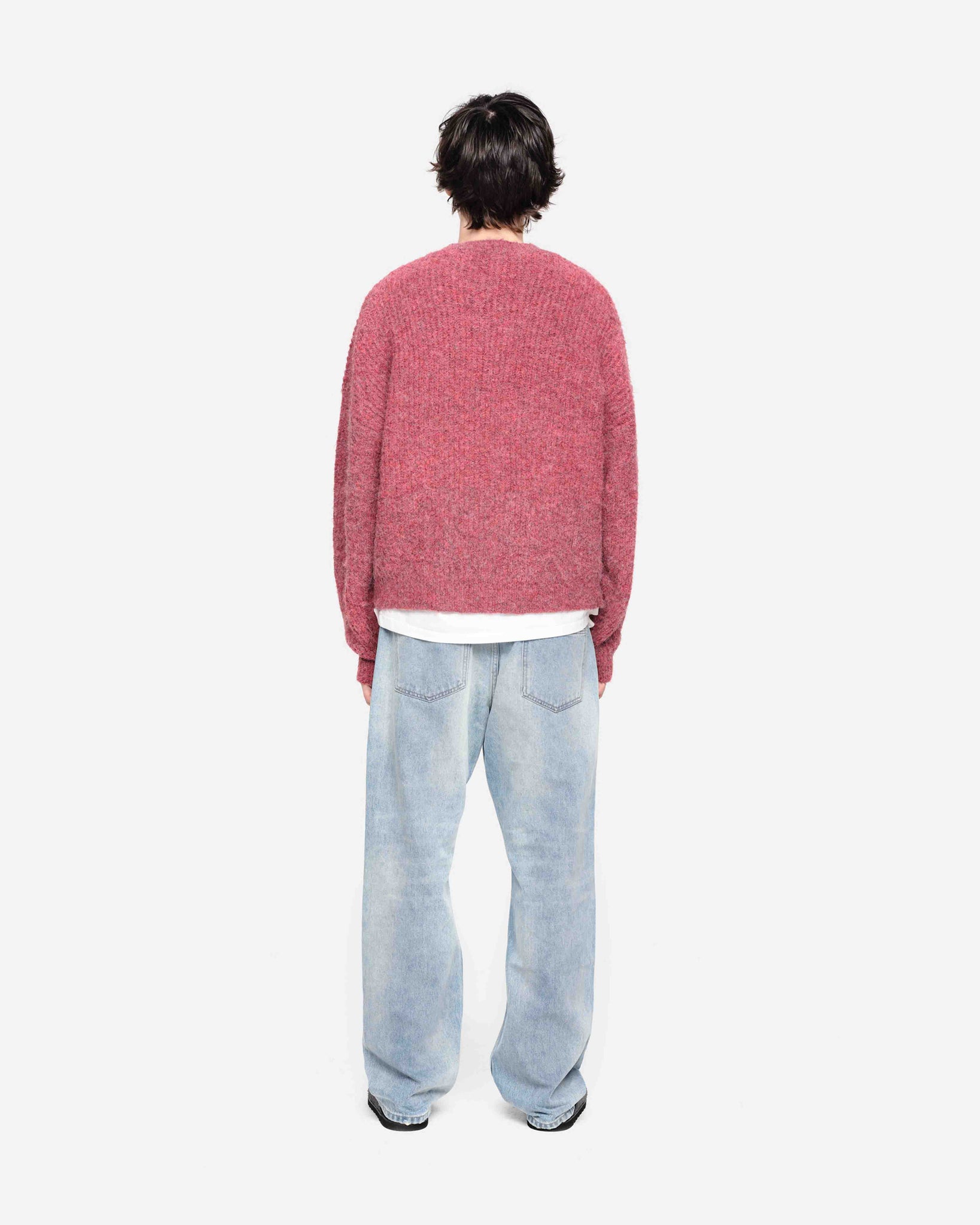 CHUNKY KNIT JUMPER - CHERRY RED from Summit Clothing UK