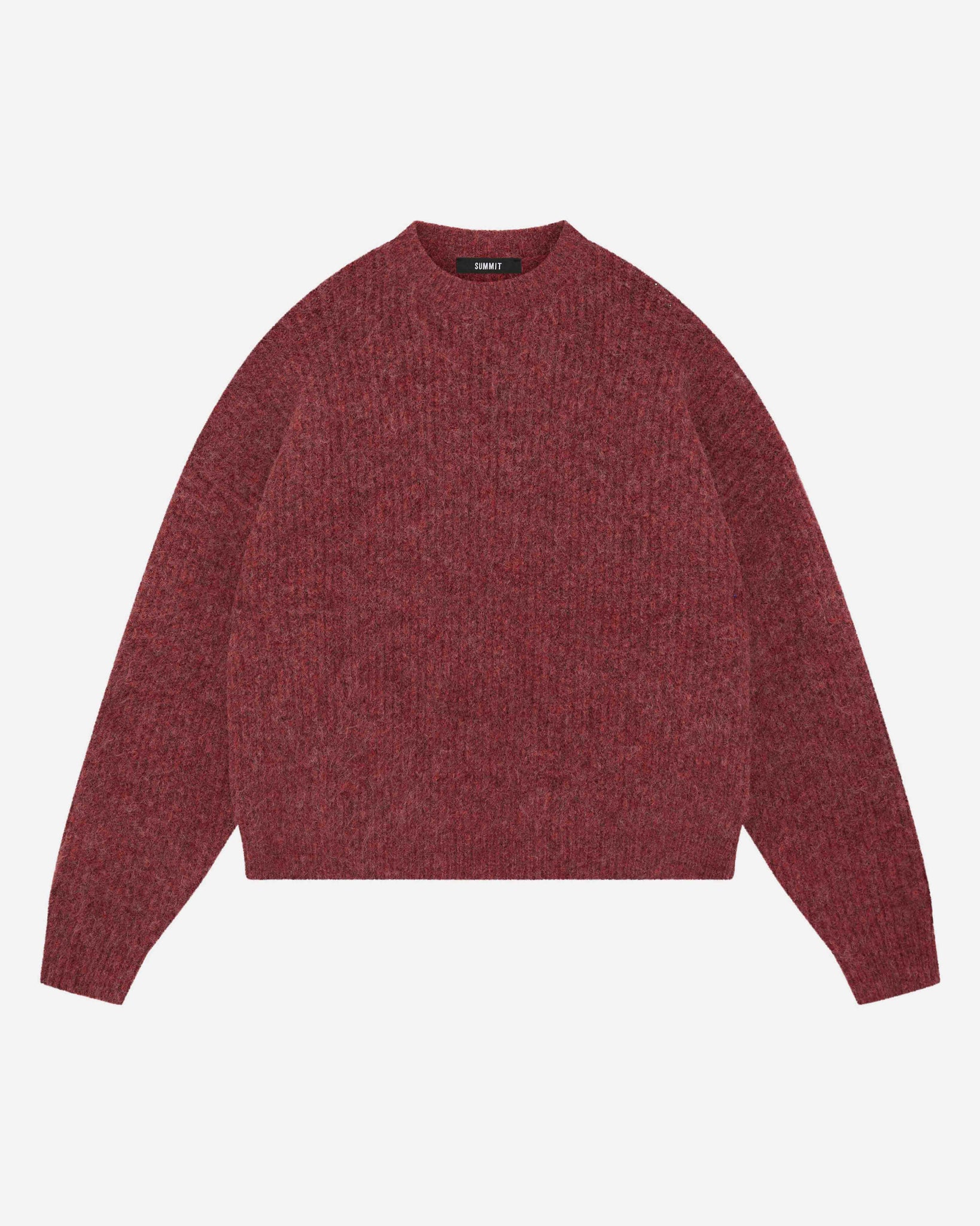 CHUNKY KNIT JUMPER - CHERRY RED from Summit Clothing UK