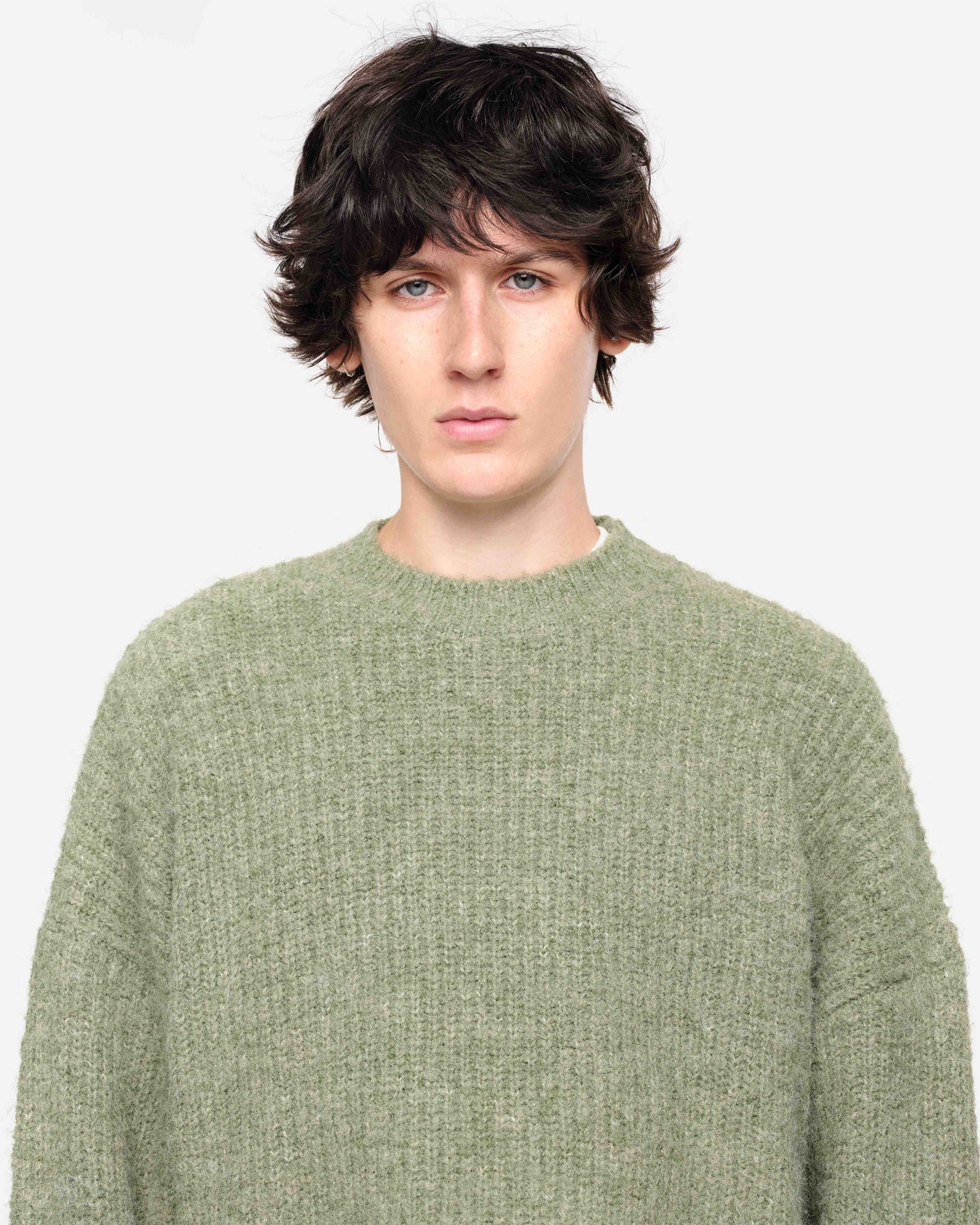 CHUNKY KNIT JUMPER - OLIVE from Summit Clothing UK
