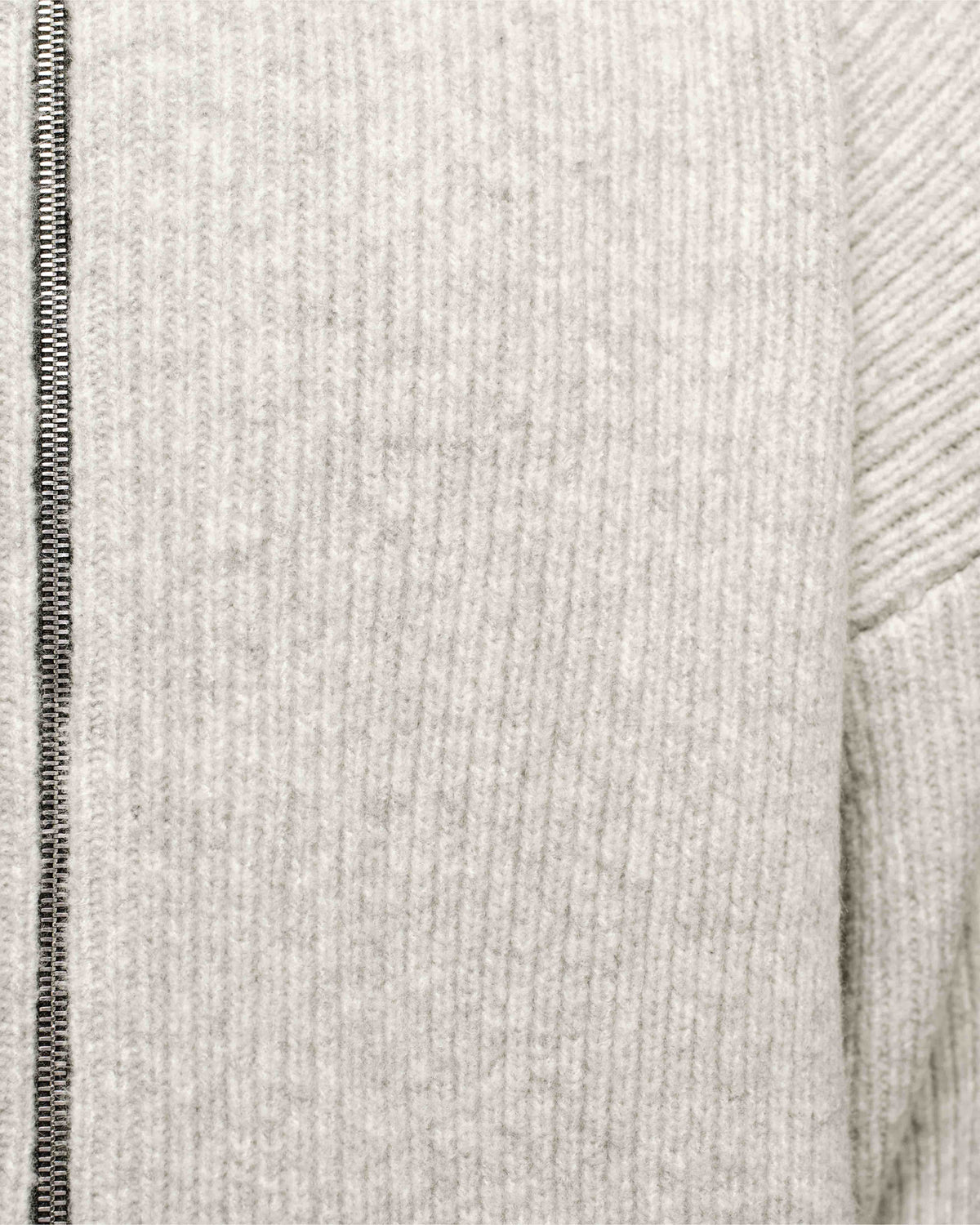 CHUNKY KNIT TRACK TOP - GREY from Summit Clothing UK