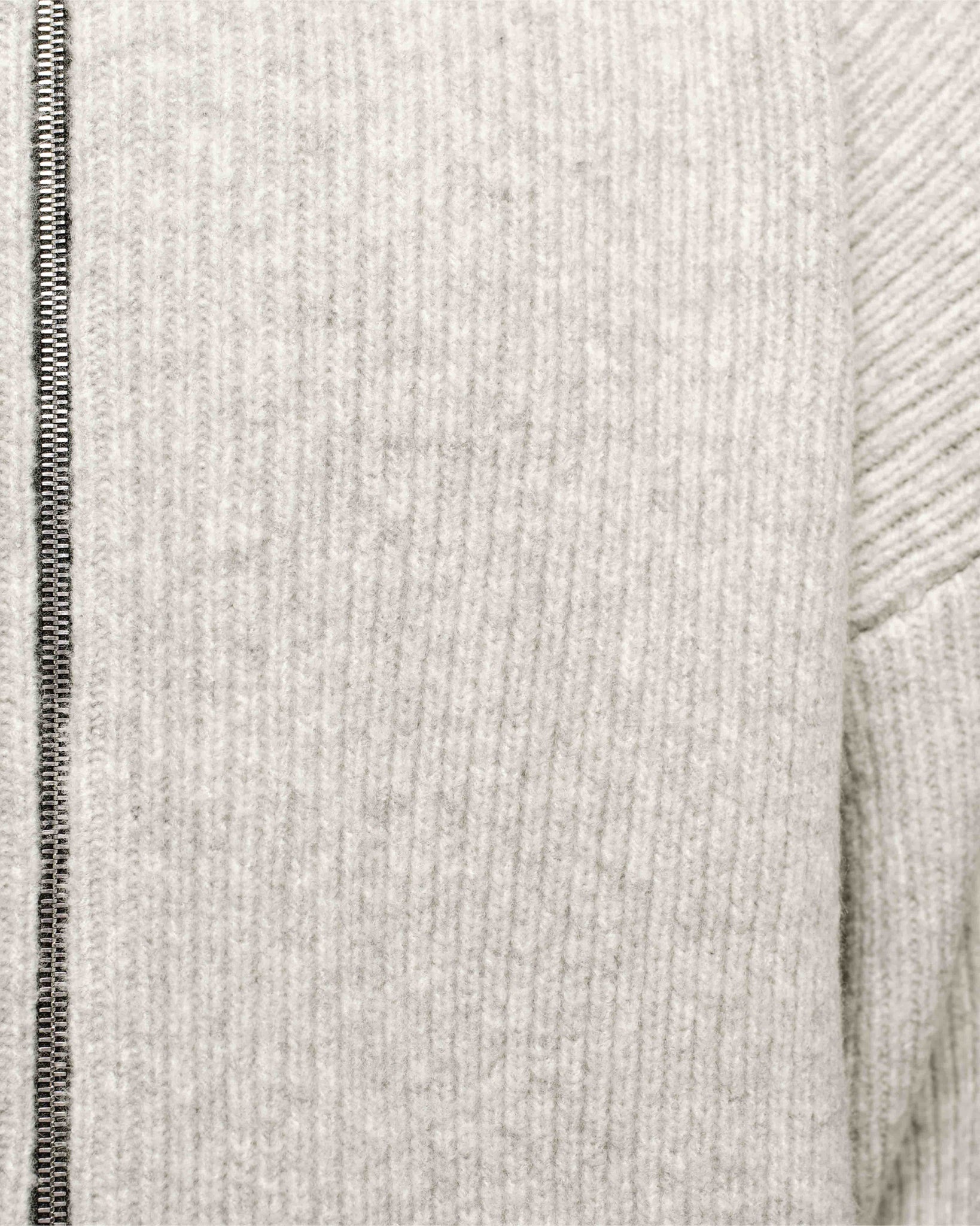 CHUNKY KNIT TRACK TOP - GREY from Summit Clothing UK