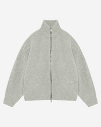 CHUNKY KNIT TRACK TOP - GREY from Summit Clothing UK
