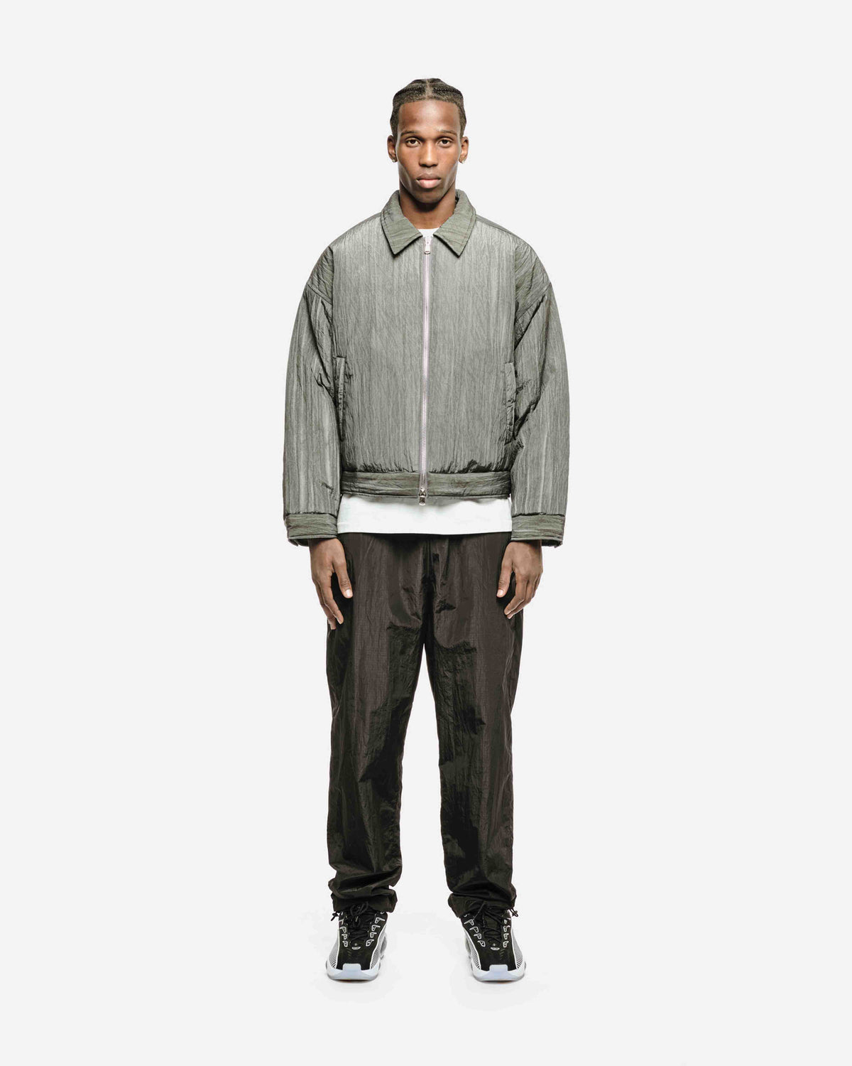 COLD WASH PUFFER SHIRT - VINTAGE GREY