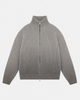 WASHED KNIT TRACK TOP - GREY