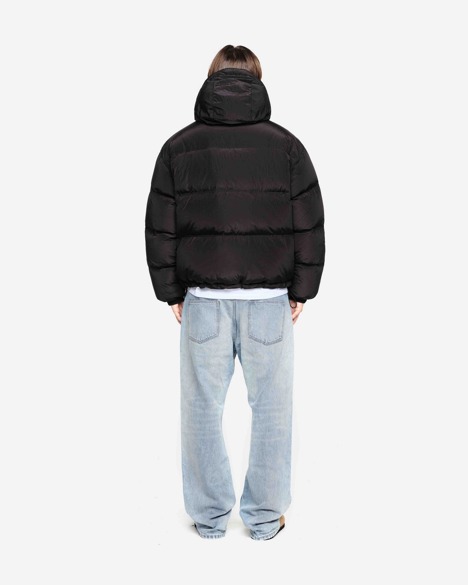 DOWN PUFFER COAT - BLACK from Summit Clothing UK