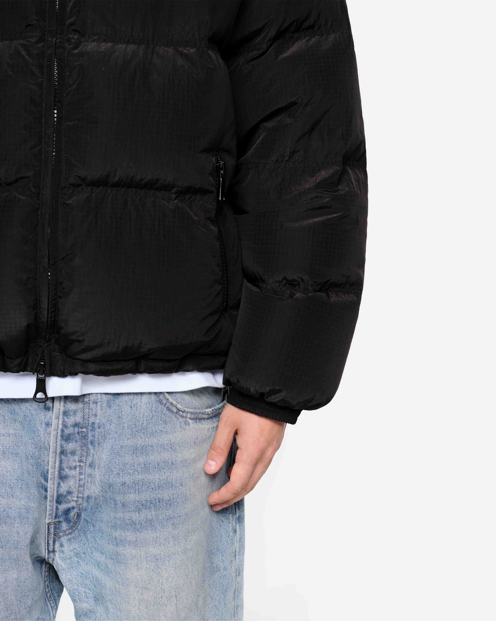 DOWN PUFFER COAT - BLACK from Summit Clothing UK