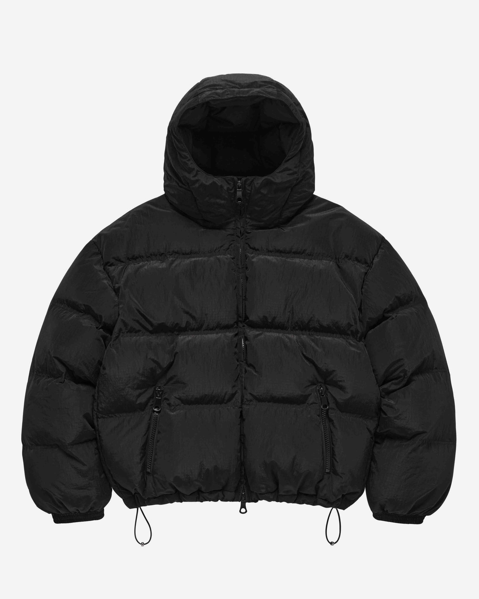 DOWN PUFFER COAT - BLACK from Summit Clothing UK