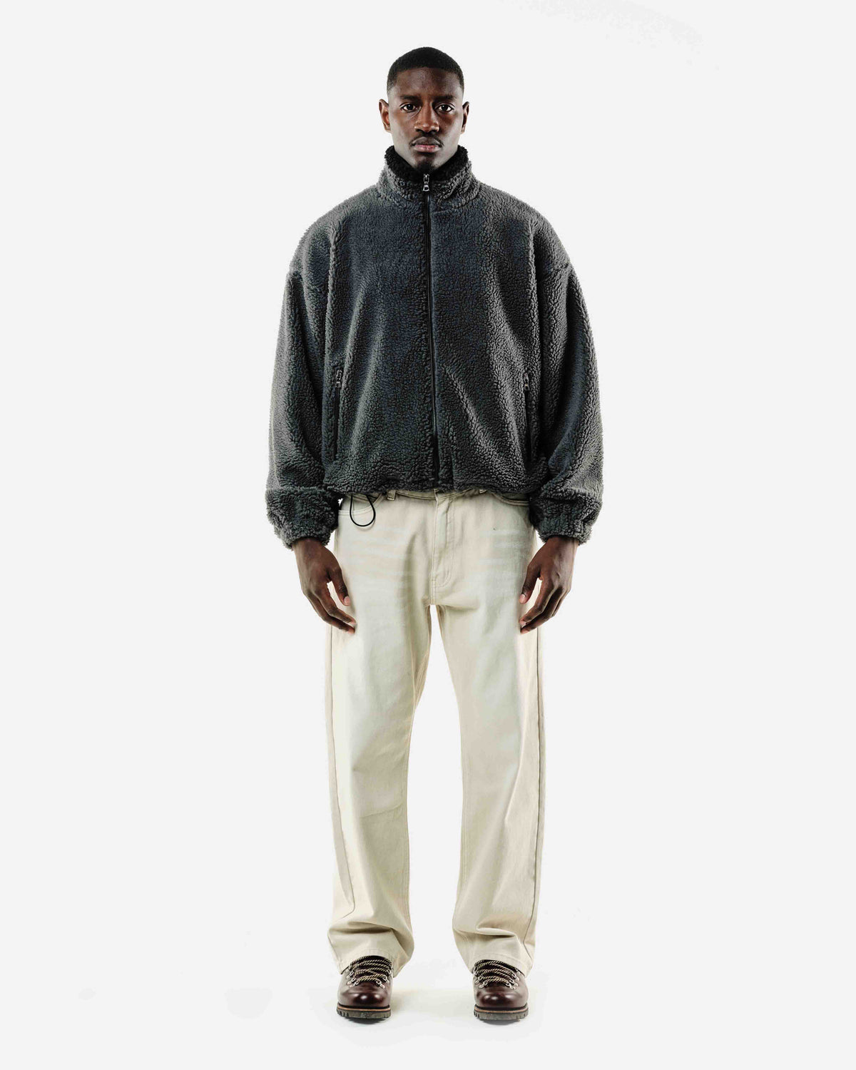 FLEECE JACKET - GREY