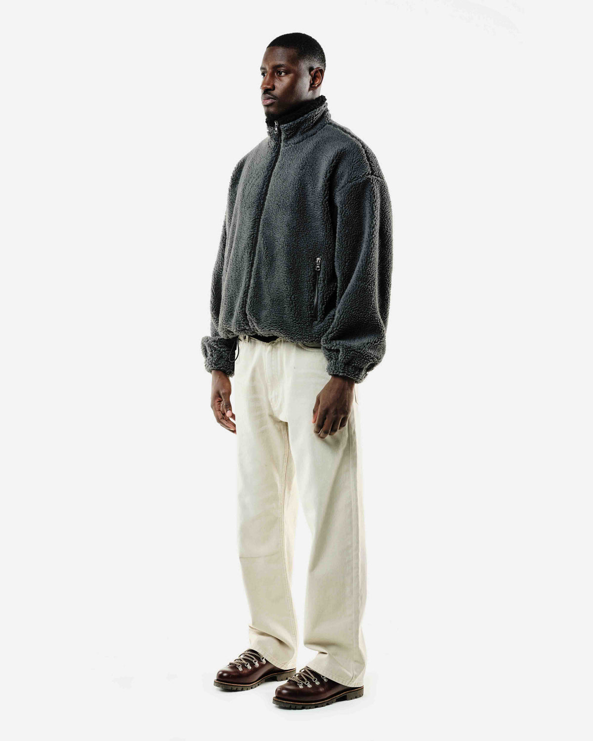 FLEECE JACKET - GREY from Summit Clothing UK