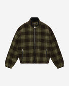 FLEECE JACKET - OLIVE CHECK