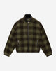 FLEECE JACKET - OLIVE CHECK