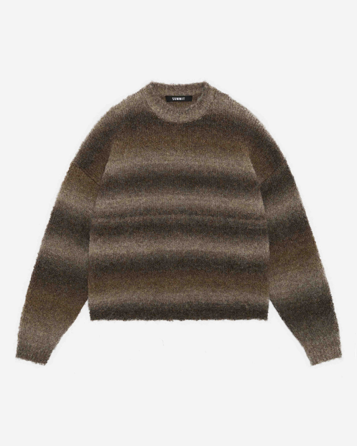 GRADIENT WOOL KNIT - BROWN from Summit Clothing UK