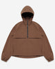 HALF ZIP WINDBREAKER - BROWN CHECK