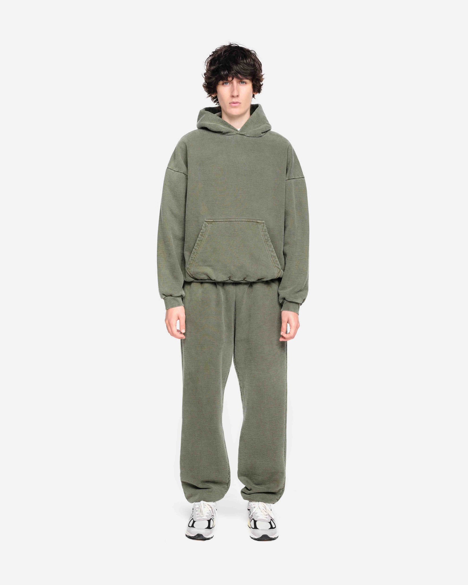 HEAVYWEIGHT HOODIE - VINTAGE OLIVE from Summit Clothing UK