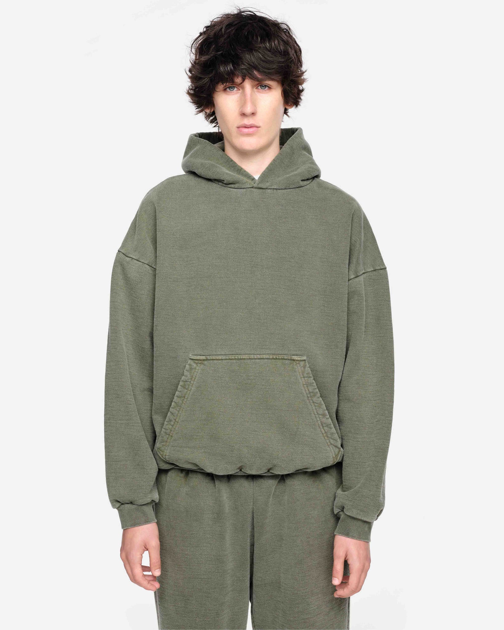 HEAVYWEIGHT HOODIE - VINTAGE OLIVE from Summit Clothing UK