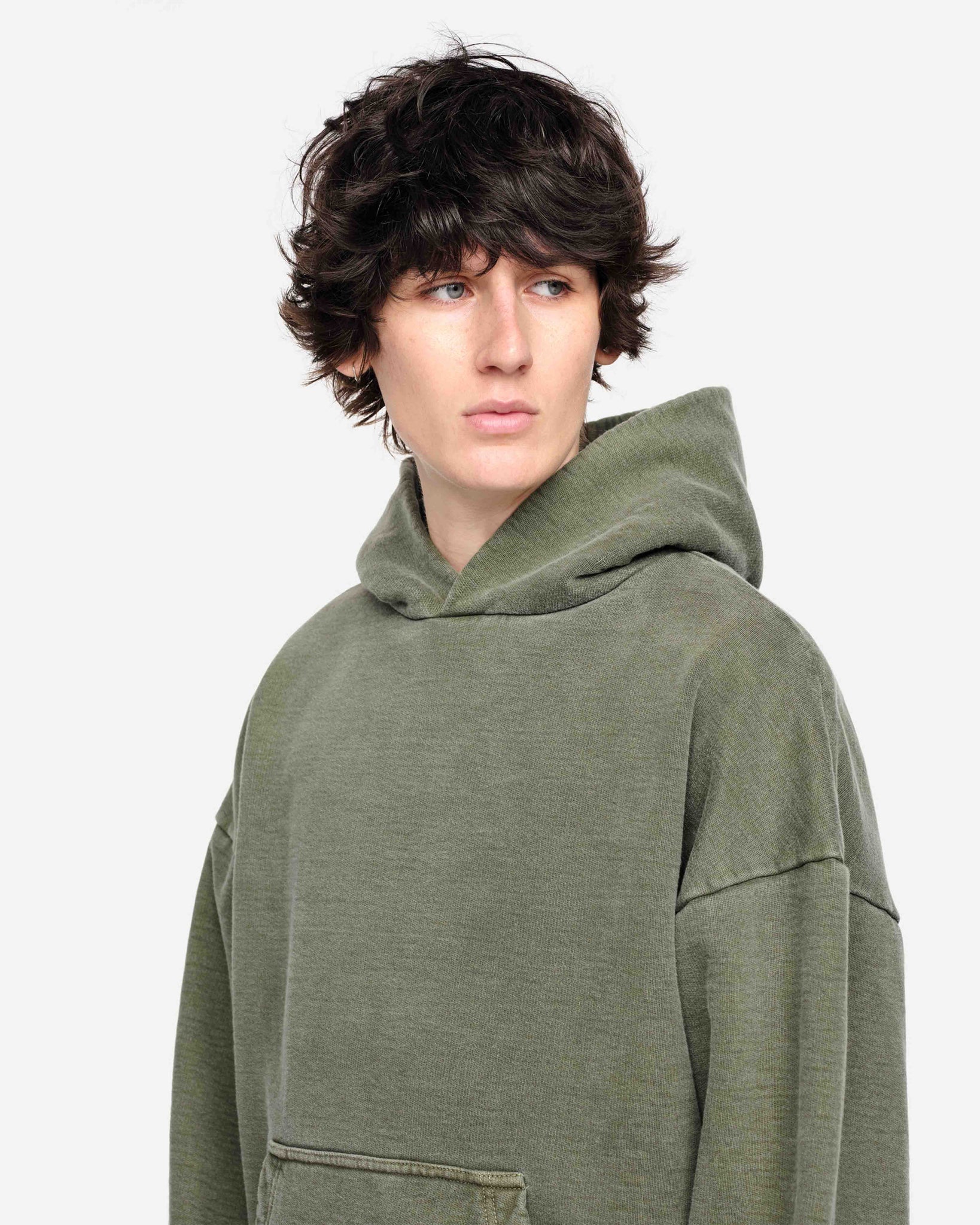 HEAVYWEIGHT HOODIE - VINTAGE OLIVE from Summit Clothing UK