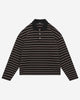 HEAVYWEIGHT LONG SLEEVE POLO  - BLACK STRIPE