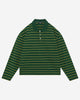 HEAVYWEIGHT LONG SLEEVE POLO  - BOTTLE/YELLOW STRIPE