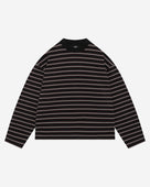 HEAVYWEIGHT LONG SLEEVE T-SHIRT - BLACK STRIPE